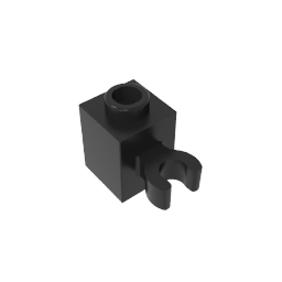 GDS-647 - Brick Special 1 x 1 with Clip Vertical [Open O Clip, Hollow Stud]