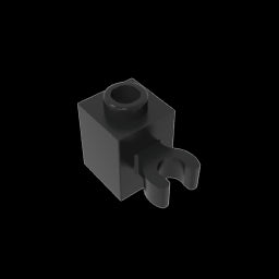 GDS-647 - Brick Special 1 x 1 with Clip Vertical [Open O Clip, Hollow Stud]
