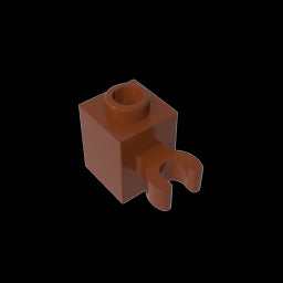 GDS-647 - Brick Special 1 x 1 with Clip Vertical [Open O Clip, Hollow Stud]