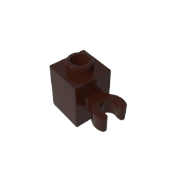 GDS-647 - Brick Special 1 x 1 with Clip Vertical [Open O Clip, Hollow Stud]