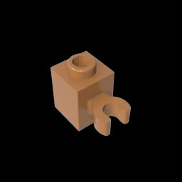 GDS-647 - Brick Special 1 x 1 with Clip Vertical [Open O Clip, Hollow Stud]