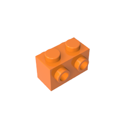 GDS-648 - Brick Special 1 x 2 with Studs on 2 Sides