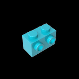 GDS-648 - Brick Special 1 x 2 with Studs on 2 Sides