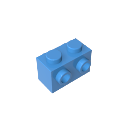 GDS-648 - Brick Special 1 x 2 with Studs on 2 Sides