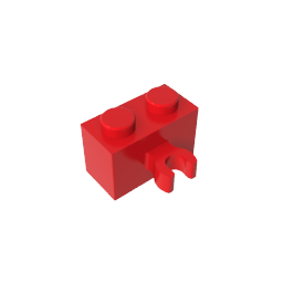 GDS-651 - Brick Special 1 x 2 with Vertical Clip [Thick U Clip]