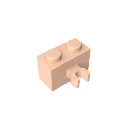 GDS-651 - Brick Special 1 x 2 with Vertical Clip [Thick U Clip]