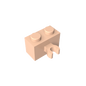 GDS-651 - Brick Special 1 x 2 with Vertical Clip [Thick U Clip]