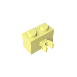 GDS-651 - Brick Special 1 x 2 with Vertical Clip [Thick U Clip]