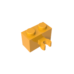 GDS-651 - Brick Special 1 x 2 with Vertical Clip [Thick U Clip]
