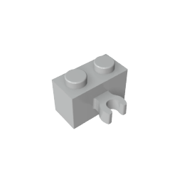 GDS-651 - Brick Special 1 x 2 with Vertical Clip [Thick U Clip]