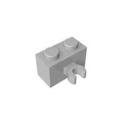 GDS-651 - Brick Special 1 x 2 with Vertical Clip [Thick U Clip]