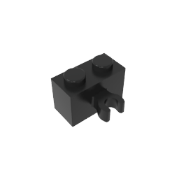 GDS-651 - Brick Special 1 x 2 with Vertical Clip [Thick U Clip]