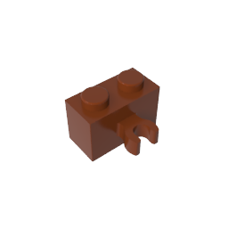 GDS-651 - Brick Special 1 x 2 with Vertical Clip [Thick U Clip]