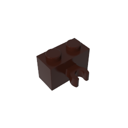 GDS-651 - Brick Special 1 x 2 with Vertical Clip [Thick U Clip]