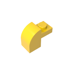 GDS-654 - Brick Curved 1 x 2 x 1 1/3 with Curved Top