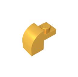 GDS-654 - Brick Curved 1 x 2 x 1 1/3 with Curved Top