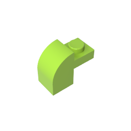 GDS-654 - Brick Curved 1 x 2 x 1 1/3 with Curved Top