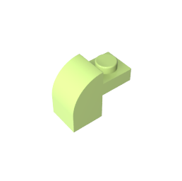 GDS-654 - Brick Curved 1 x 2 x 1 1/3 with Curved Top