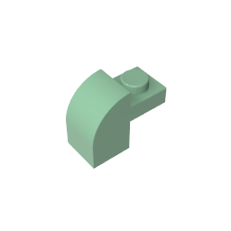 GDS-654 - Brick Curved 1 x 2 x 1 1/3 with Curved Top