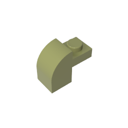 GDS-654 - Brick Curved 1 x 2 x 1 1/3 with Curved Top