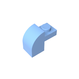 GDS-654 - Brick Curved 1 x 2 x 1 1/3 with Curved Top