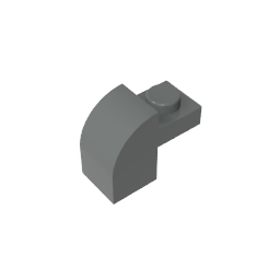 GDS-654 - Brick Curved 1 x 2 x 1 1/3 with Curved Top