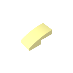 GDS-656 - Slope Curved 2 x 1 No Studs [1/2 Bow]