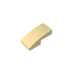 GDS-656 - Slope Curved 2 x 1 No Studs [1/2 Bow]