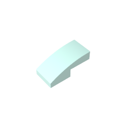 GDS-656 - Slope Curved 2 x 1 No Studs [1/2 Bow]