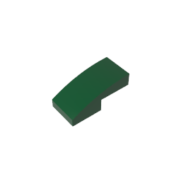 GDS-656 - Slope Curved 2 x 1 No Studs [1/2 Bow]