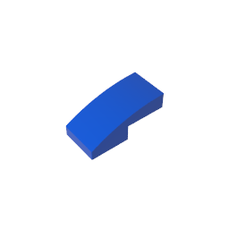 GDS-656 - Slope Curved 2 x 1 No Studs [1/2 Bow]
