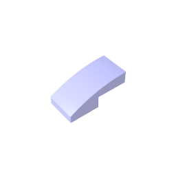 GDS-656 - Slope Curved 2 x 1 No Studs [1/2 Bow]
