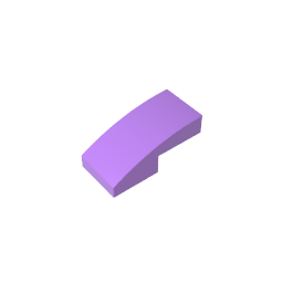 GDS-656 - Slope Curved 2 x 1 No Studs [1/2 Bow]