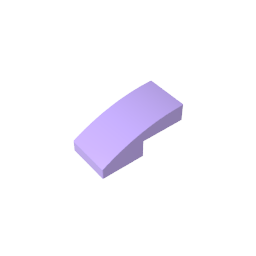 GDS-656 - Slope Curved 2 x 1 No Studs [1/2 Bow]