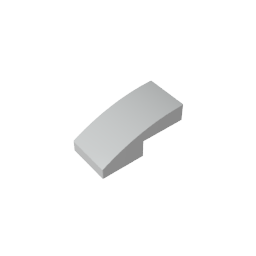 GDS-656 - Slope Curved 2 x 1 No Studs [1/2 Bow]