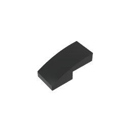 GDS-656 - Slope Curved 2 x 1 No Studs [1/2 Bow]