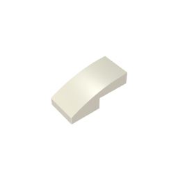 GDS-656 - Slope Curved 2 x 1 No Studs [1/2 Bow]