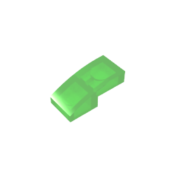 GDS-656 - Slope Curved 2 x 1 No Studs [1/2 Bow]