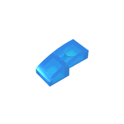 GDS-656 - Slope Curved 2 x 1 No Studs [1/2 Bow]
