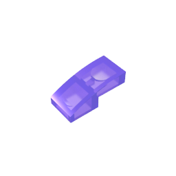 GDS-656 - Slope Curved 2 x 1 No Studs [1/2 Bow]