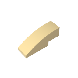 GDS-657 - Slope Curved 3 x 1 No Studs
