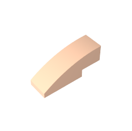 GDS-657 - Slope Curved 3 x 1 No Studs