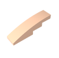 GDS-658 - Slope Curved 4 x 1 No Studs [Stud Holder with Asymmetric Ridges]