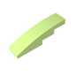 GDS-658 - Slope Curved 4 x 1 No Studs [Stud Holder with Asymmetric Ridges]