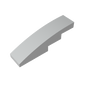 GDS-658 - Slope Curved 4 x 1 No Studs [Stud Holder with Asymmetric Ridges]