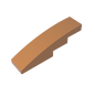 GDS-658 - Slope Curved 4 x 1 No Studs [Stud Holder with Asymmetric Ridges]