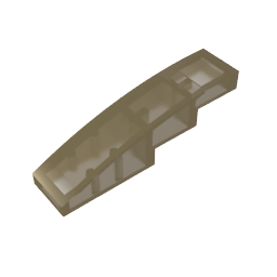 GDS-658 - Slope Curved 4 x 1 No Studs [Stud Holder with Asymmetric Ridges]