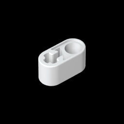 GDS-669 - Technic Beam 1 x 2 Thick with Pin Hole and Axle Hole