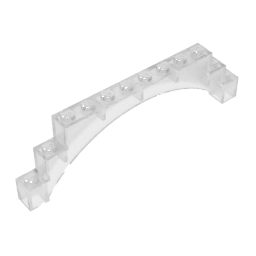GDS-676 - Brick Arch 1 x 12 x 3 Raised Arch with 5 Cross Supports
