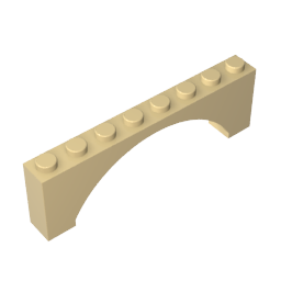 GDS-677 - Brick Arch 1 x 8 x 2 Raised